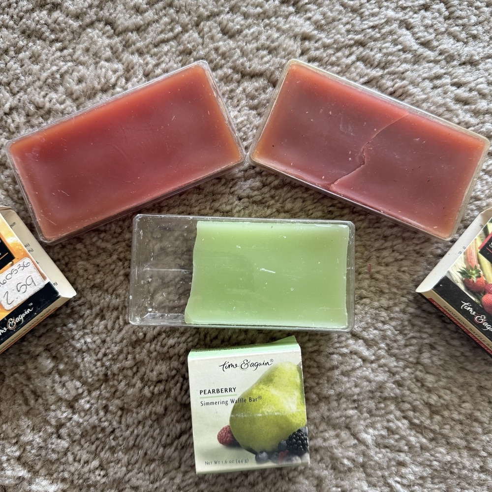 Lot of 3 Vintage Time & Again Wax Melts Simmering Waffle Bar Discontinued Scent - Picture 3 of 5